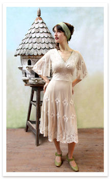 Ivory Lace Special Occasion Dress With Sleeves, 3 of 3
