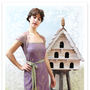 Lace Occasion Dress With Forties Neckline In Orchid, thumbnail 3 of 4