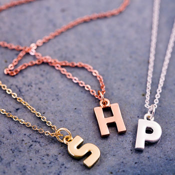 Personalised Chunky Letter Necklace, 12 of 12