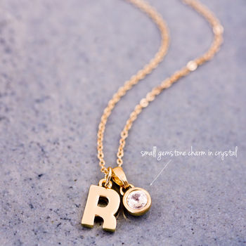 Personalised Chunky Letter Necklace, 5 of 12