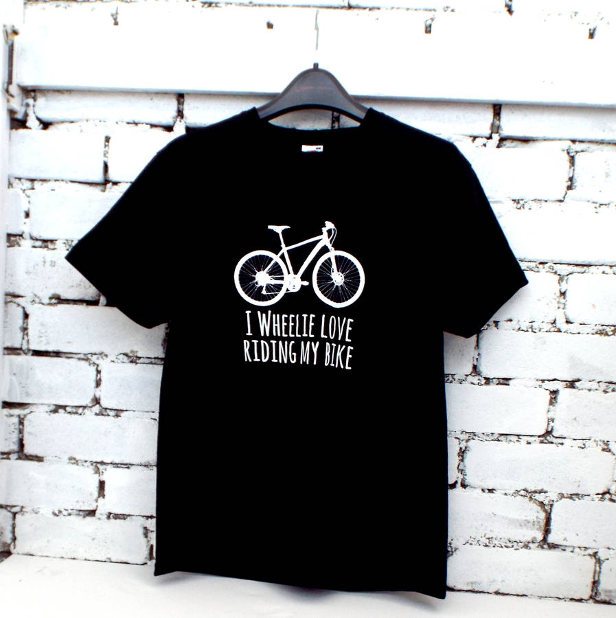 'I Wheelie Love Riding My Bike' Men's T Shirt By Kelly Connor Designs ...