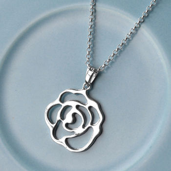 Sterling Silver Rose Jewellery Set, 4 of 6