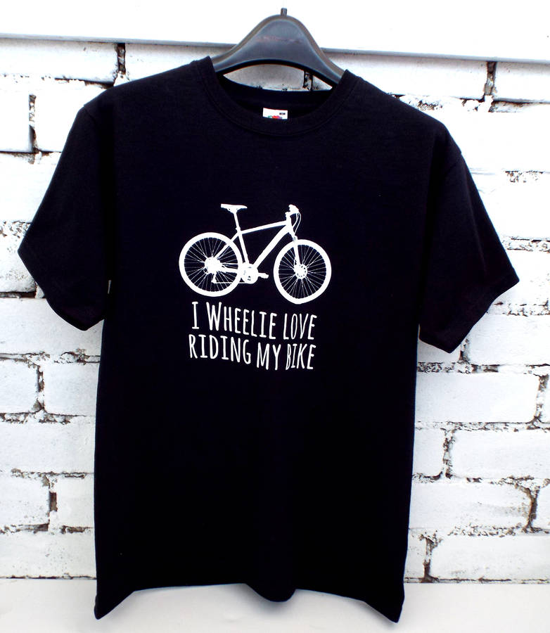 'i wheelie love riding my bike' men's t shirt by kelly connor designs ...