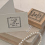 'Made With Love By..' Label Style Rubber Stamp, thumbnail 1 of 3