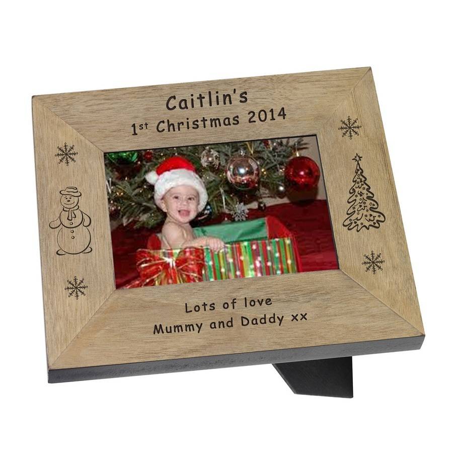 baby's 1st christmas photo frame by babyfish