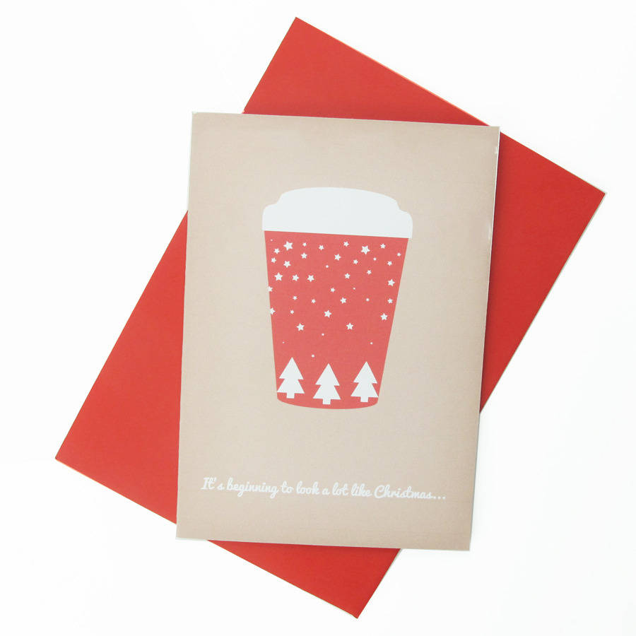 Christmas Coffee Cup Christmas Card By Chips & Sprinkles ...