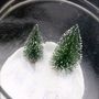 Set Of Two Snowy Bottle Brush Christmas Trees, thumbnail 3 of 7