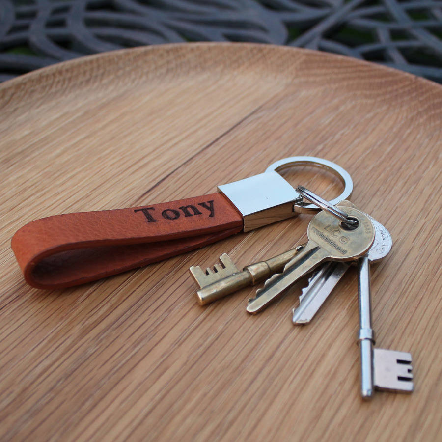 Personalised Leather Key Ring, 1 of 10