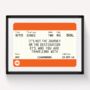Personalised Train Ticket Print, thumbnail 5 of 7