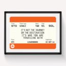 Personalised Train Ticket Print By Of Life & Lemons ...