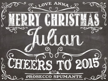 Personalised Christmas Wine Prosecco Spumante, 3 of 7