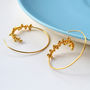 Sterling Silver Gold Plated Statement Hoops, thumbnail 1 of 4