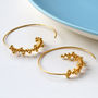 Sterling Silver Gold Plated Statement Hoops, thumbnail 2 of 4