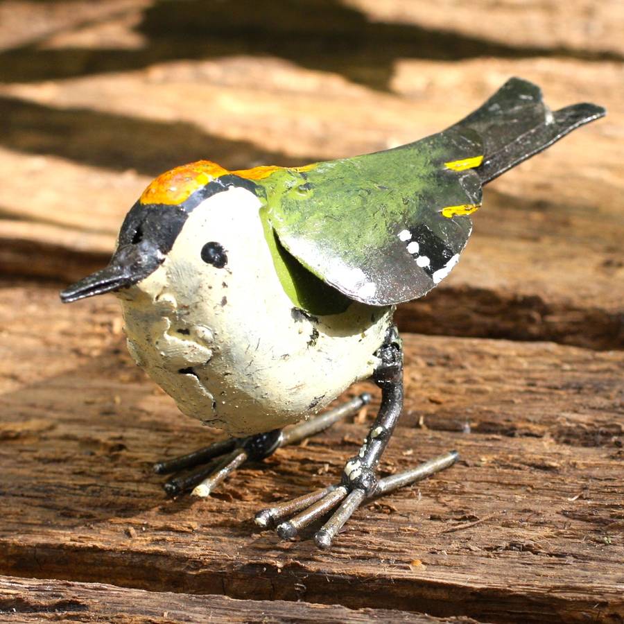 handpainted goldcrest garden sculpture by london garden trading ...