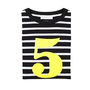 Black + White Breton Striped Number/Age T Shirt, thumbnail 6 of 6