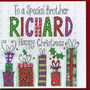 Personalised Brother Christmas Card, thumbnail 2 of 2