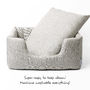 Charley Chau Deep Sided Dog Bed In Weave Fabric, thumbnail 5 of 8