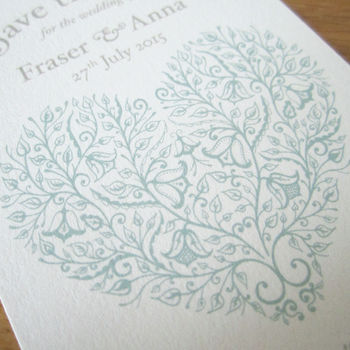 Heart Vintage Style Save The Date Card, 5 of 9