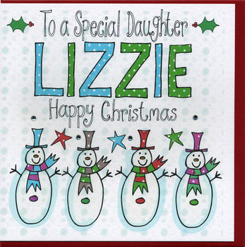 Personalised Daughter Christmas Card, 2 of 2