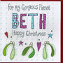 Personalised Fiance Christmas Card, thumbnail 2 of 2