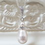Teardrop Pearl Pendant Necklace, thumbnail 1 of 3
