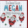 Personalised Cousin Christmas Card, thumbnail 1 of 2