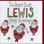Personalised Cousin Christmas Card, thumbnail 2 of 2