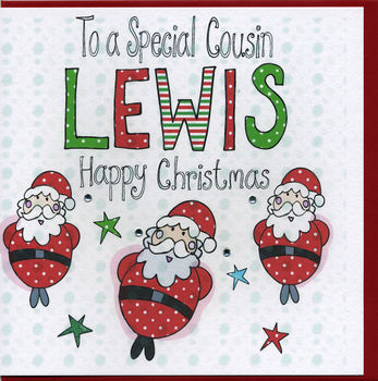 Personalised Cousin Christmas Card, 2 of 2