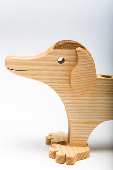 Dachshund Handcrafted Wooden Pencil Holder, 3 of 4