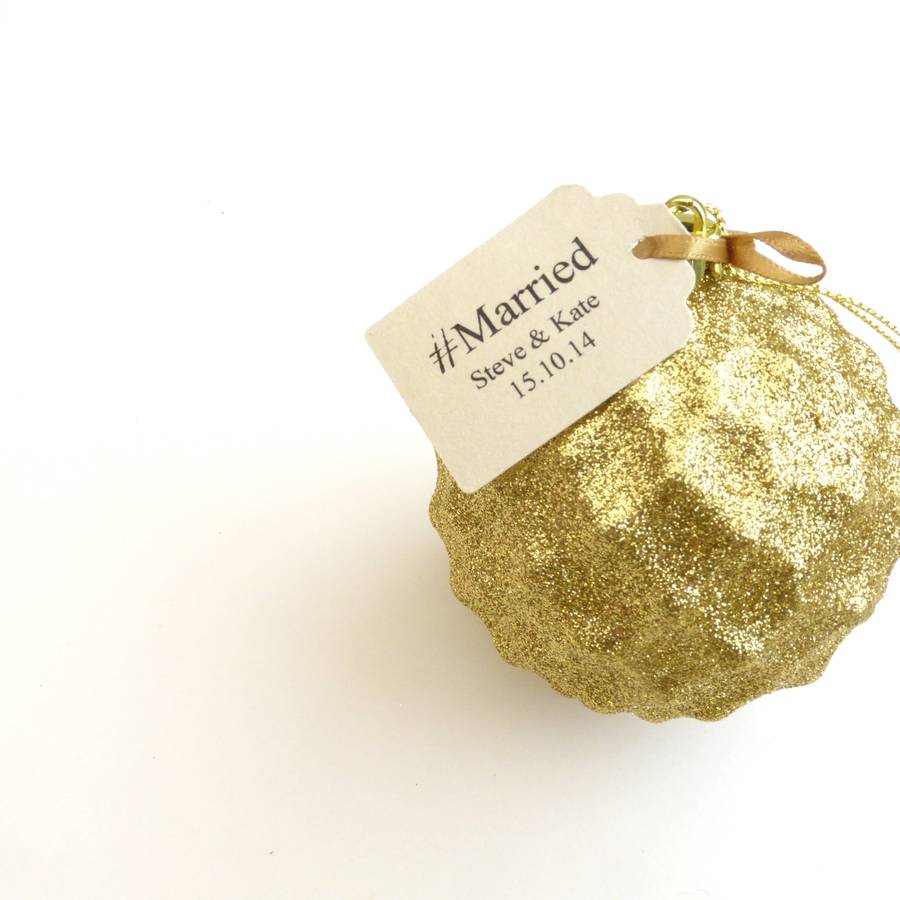 Personalised Hashtag Married Favour Tags By EdgeInspired