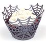 12 Halloween Spider Web Cupcake Wrappers, thumbnail 2 of 5