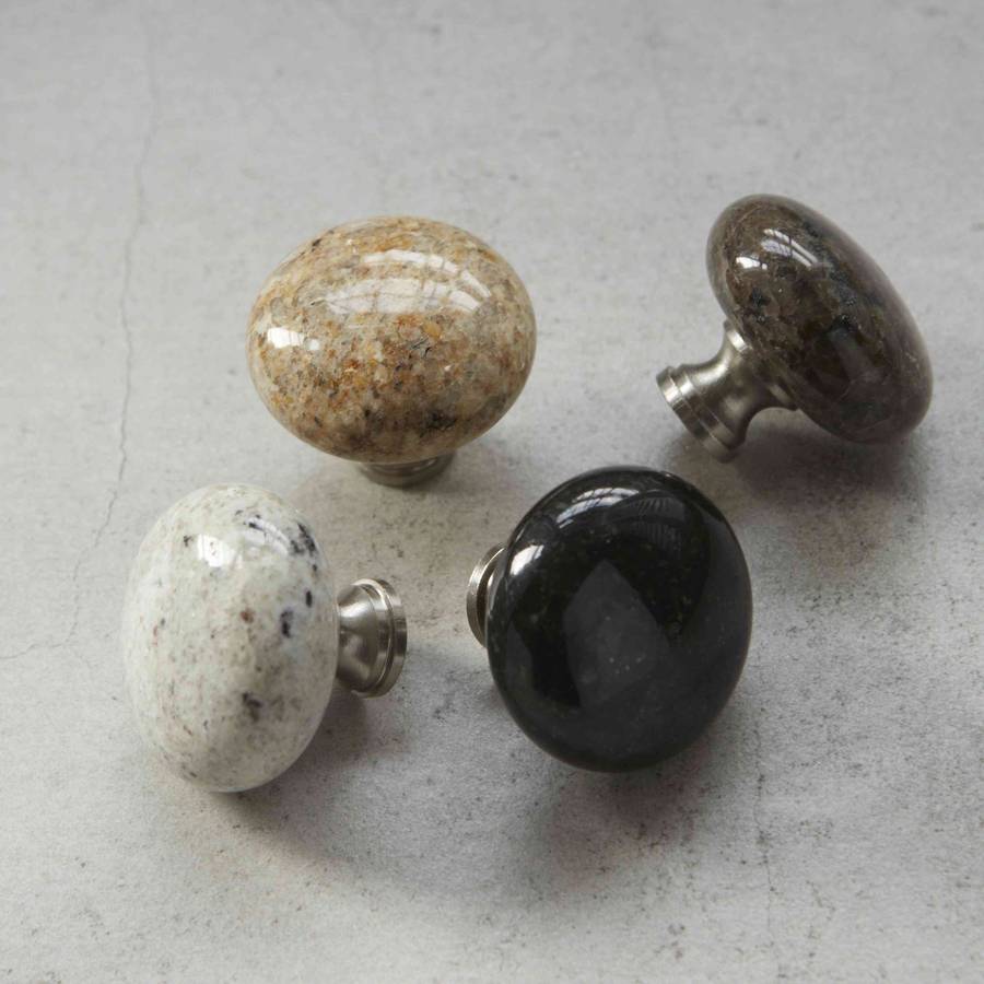 Granite Natural Stone Cupboard Door Knobs By Pushka Home