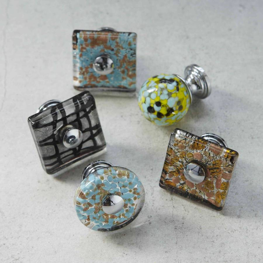murano glass cupboard door knob by pushka home