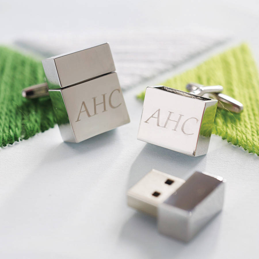 Image of Personalised Usb Memory Stick Cufflinks