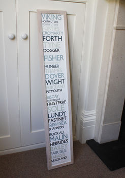 The Shipping Forecast Print 100cm, 2 of 2