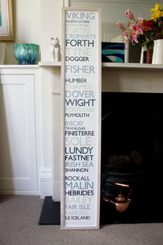 The Shipping Forecast Print 150cm, 4 of 4