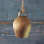 Small Gold Iron Hanging Bell For Indoor Or Outdoor, thumbnail 2 of 2