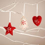 Set Of Three Nordic Style Christmas Tree Decorations, thumbnail 3 of 5
