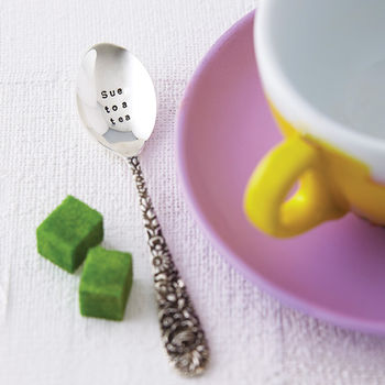 Personalised Silver Plated Tea Spoon, 4 of 10