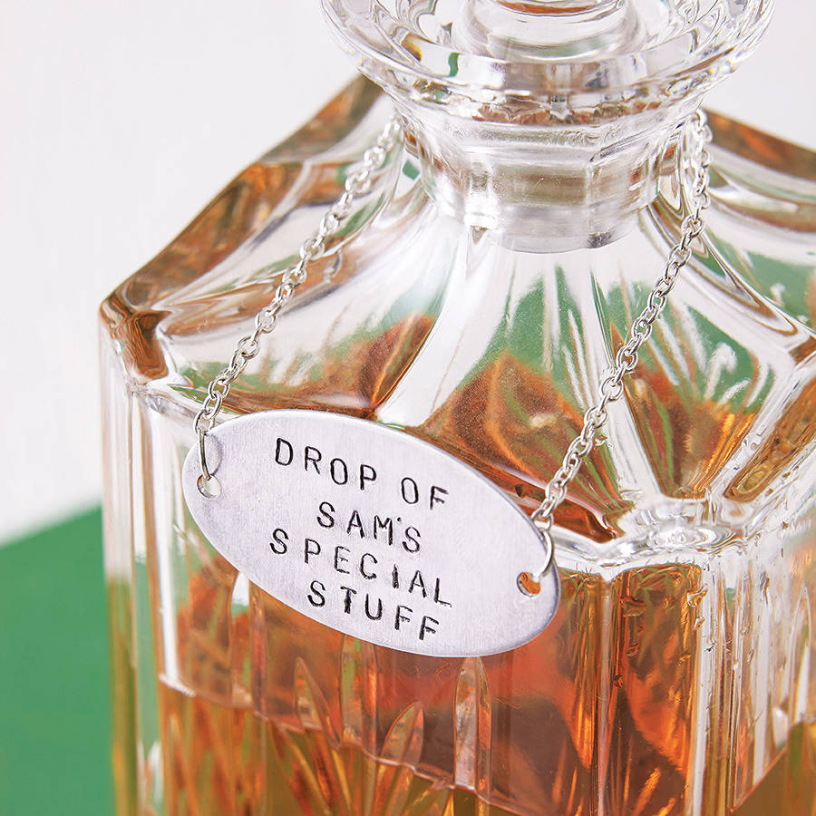 Personalised Decanter Tag Bottle Label, 1 of 8