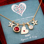 Design Your Own Christmas Birthstone Charm Necklace, thumbnail 11 of 12