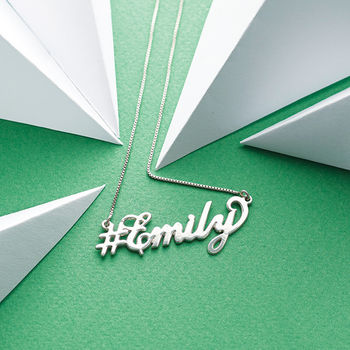 Personalised Hashtag Name Necklace, 3 of 12