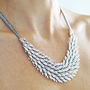 Metal Feather Necklace, thumbnail 2 of 5