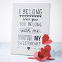 'I Belong With You' Lumineers Print, thumbnail 3 of 5