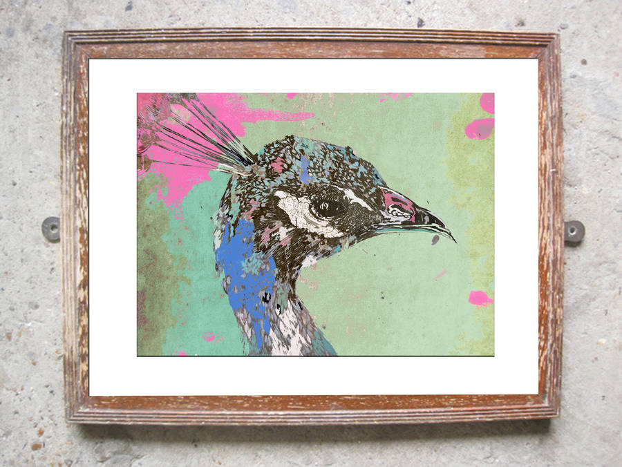 Pink Peacock Limited Signed Print, 1 of 2
