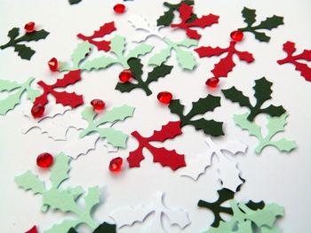Holly Christmas Table Confetti Decoration, 2 of 4