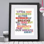 'Life Is Not Measured' Print, thumbnail 1 of 4