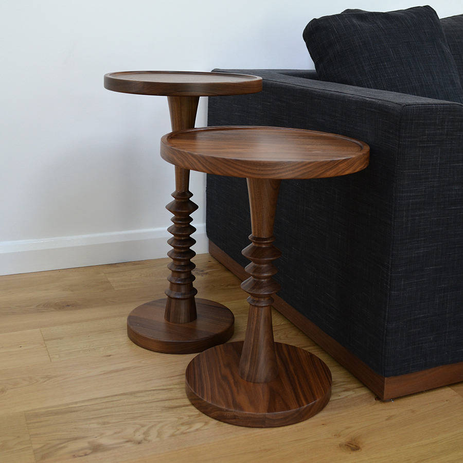 Walnut Turned Occasional Table, 1 of 5