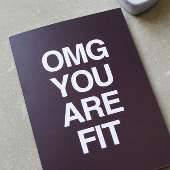 Omg You Are Fit Valentine's Day Card, 2 of 2