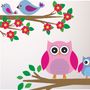 Owls And Birds Branch Wall Stickers, thumbnail 2 of 4